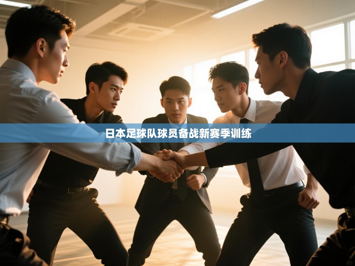 日本足球队球员备战新赛季训练